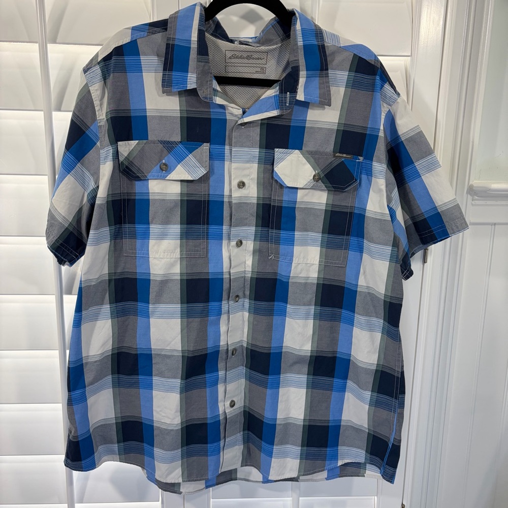 Eddie Bauer Plaid Button-Down Shirt